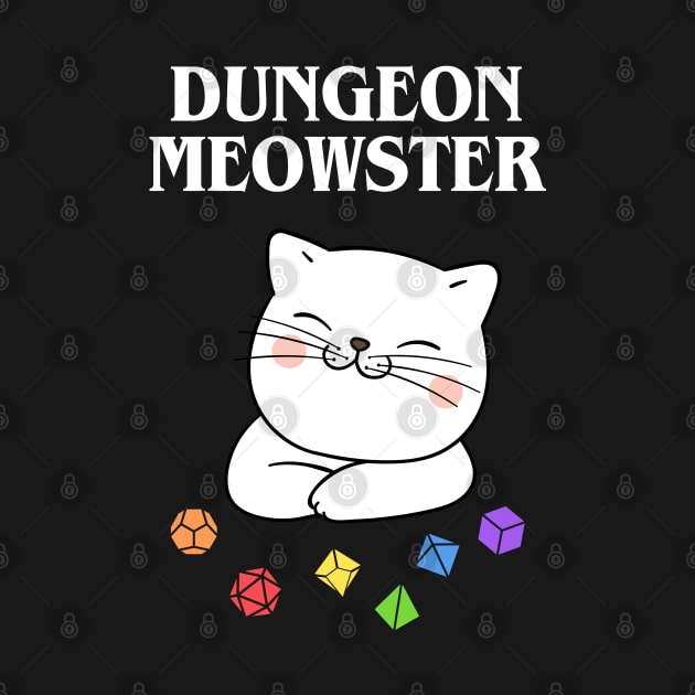 Rainbow Dungeon Meowster Funny Cat Tabletop RPG by dungeonarmory