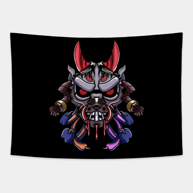 Cannibal Oni Tapestry by gothicnightmarepws