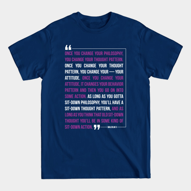 Disover African-American Quote - Malcolm X Quote - T-Shirt