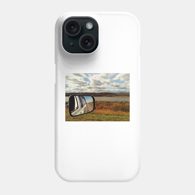 Road trip journey with view of Canadian Prairie in Long View, Alberta,Canada. Phone Case by Nalidsa