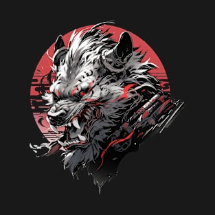 Mecha Tier Tiger Wolf Fuchs Drache Cyborg T-Shirt