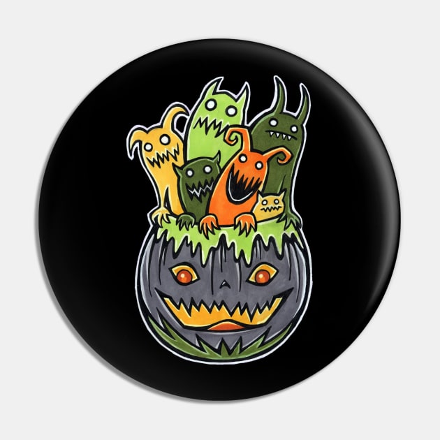 Monster Party Pin by Earthenwood