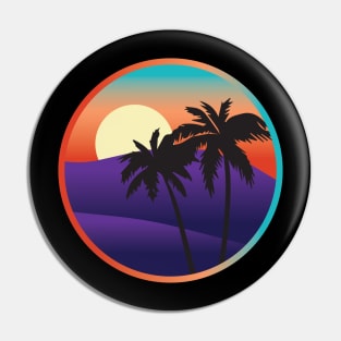 Gradient Palms Pin