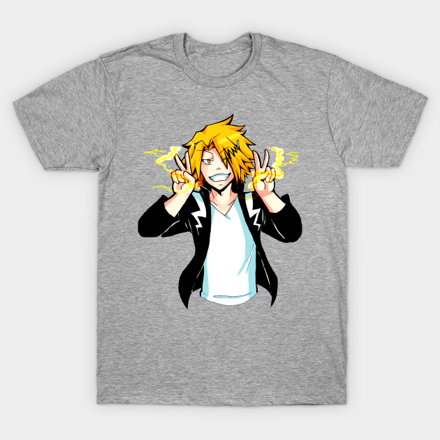 Denki Kaminari Kaminari Denki Lightning Thunder T Shirt Teepublic Au 'boku no hero academia' profile: teepublic