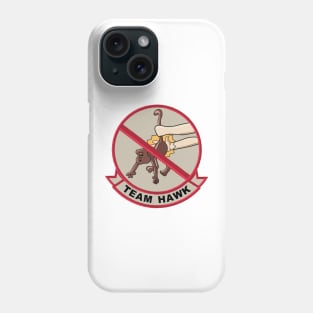 TEAM HAWK patch Phone Case