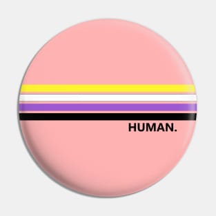 Non binary human pride Pin