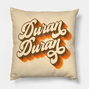 Duran Duran - Vintage Text Pillow