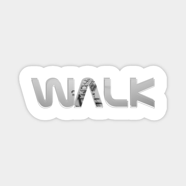 Walk Magnet by afternoontees