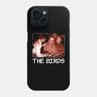 Hitchcock's Feathered Frenzy The Birds Movie Poster Tee Phone Case