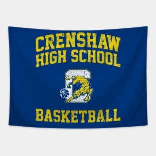 Crenshaw High School Cougars Basketball Tapestry