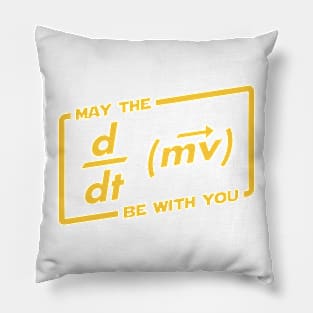 May the force (F=ma) be with you. Physics Maths Pillow