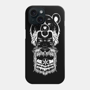 bear totem tribal design Phone Case