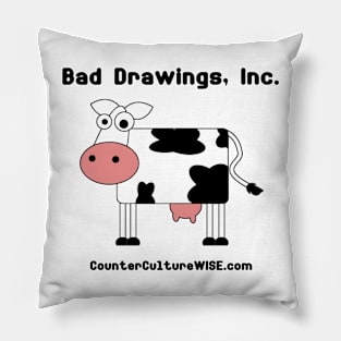 Bad Drawings, Inc. "The Cow" Pillow