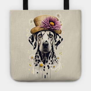 Dogs in Hats. Dalmatians Tote