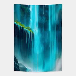 Artwork fine-art turquoise color Tapestry