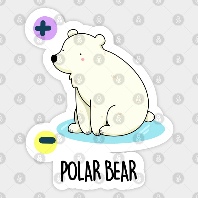Polar Bear Funny Science Bear Pun Classic Round Sticker