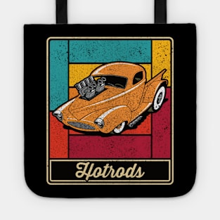 Hotrods Vintage Distressed Colored Classic Truck Tote