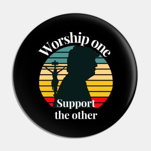 Jesus and Trump worship one and support the other Pin