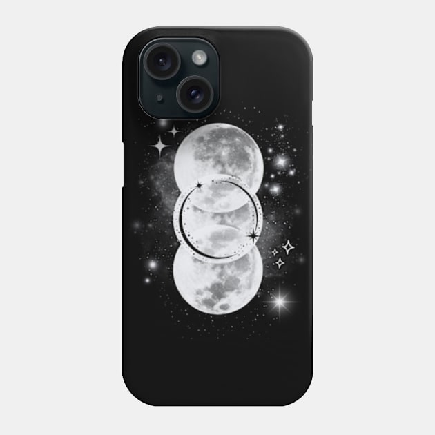 Tripple Moon Starlight Phone Case by HoldenFamilyDesigns