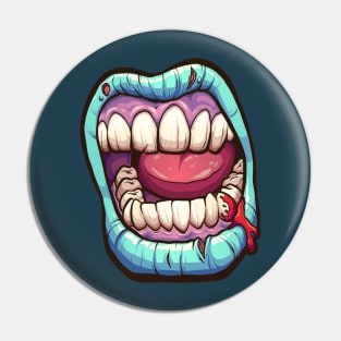 Zombie mouth Pin