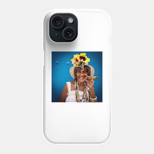 Cigar woman in Havana, Cuba Phone Case