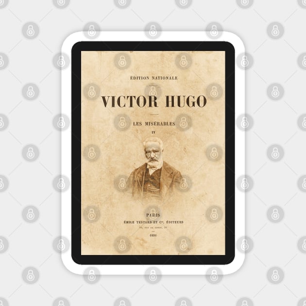 Victor Hugo - Les Miserables, book Magnet by Labonneepoque