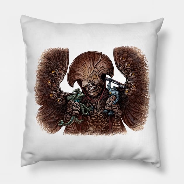 Death Match Pillow by ChetArt