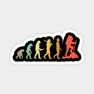 Retro Hiking Evolution Gift For Hikers Magnet