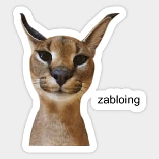 Zabloing Cat Meme - Zabloing Floppa Cat - Pin