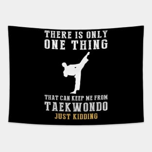 Kicking and Giggles - Unleash the Taekwondo Humor! Tapestry