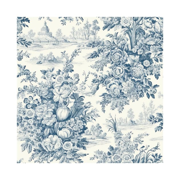 Shabby Chic French Toile by Moon Art