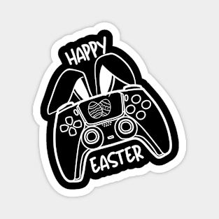 "Video Game Bunny Eggs Happy Easter Day" Spring Tee Magnet