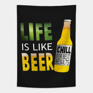 LIFE IS LIKE BEER Tapestry