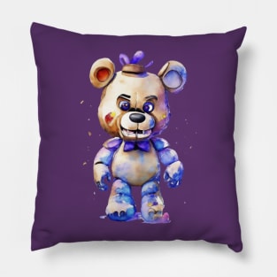 FNAF Freddy by watercolor Pillow