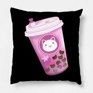 Neko Boba Strawberry Pillow