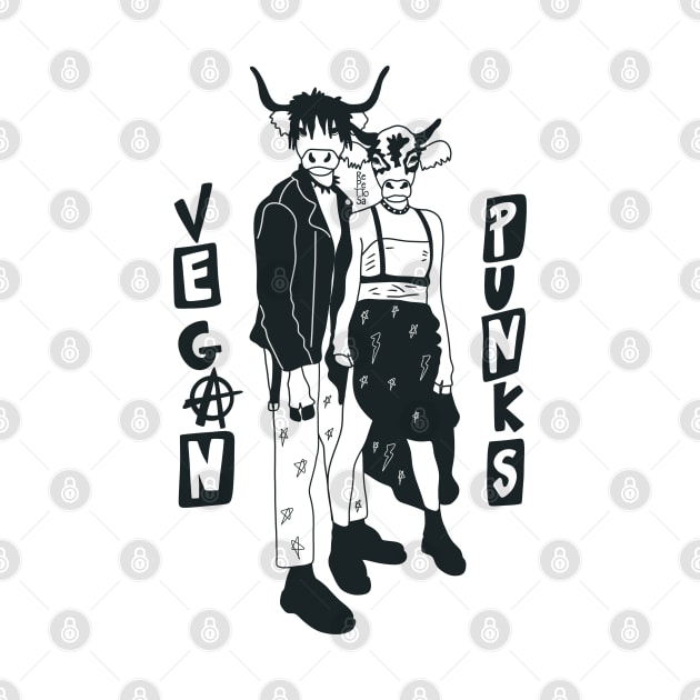Vegan Punks - Cows by repettosa