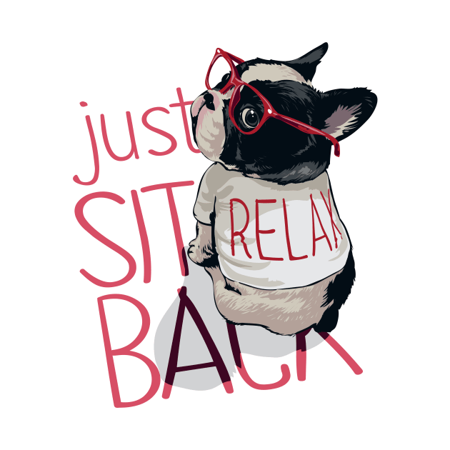 Pug Relaxing by Tops Looks