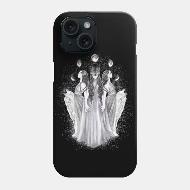 Sisters Of The Moon Phone Case by andreahrnjak