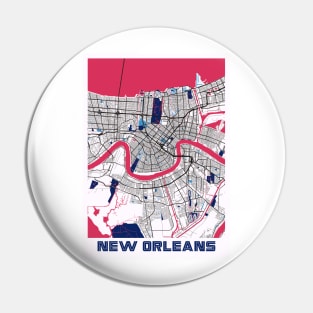 New Orleans - Louisiana MilkTea City Map Pin