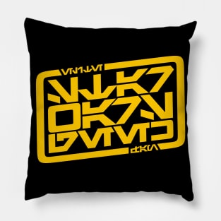 Aurebesh Wars Geek Pillow