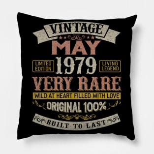 41st Birthday Gifts Vintage 1979 May Women Men Pillow