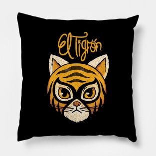 Cat Luchador by Tobe Fonseca Pillow