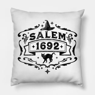 Salem 1692 - Salem Witch Trials - Witchcraft Retro Vintage Pillow