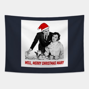 Retro Christmas - Merry Christmas Mary! Tapestry