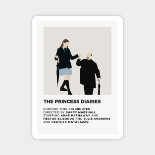 The Princess Diaries Minimalist Poster Magnet