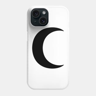 Crescent (black) Phone Case