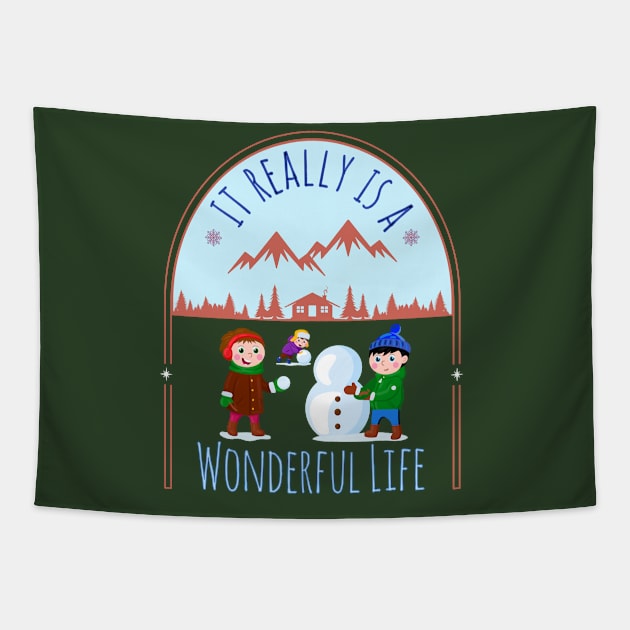 It Really is a Wonderful Life Tapestry by Blended Designs