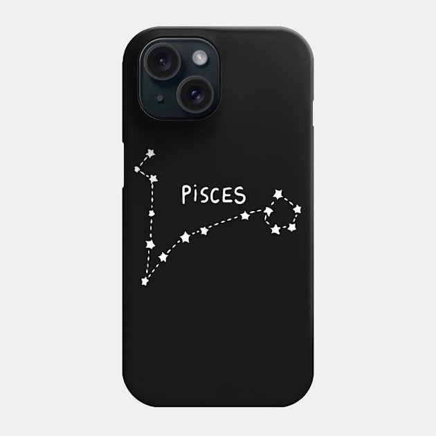 Zodiac Sign - Pisces Phone Case by Uwaki