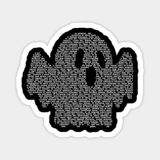 Book ghost Halloween reading Magnet