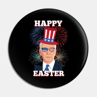 Funny Happy Easter Confused Joe Biden 4th Of July men women Pin